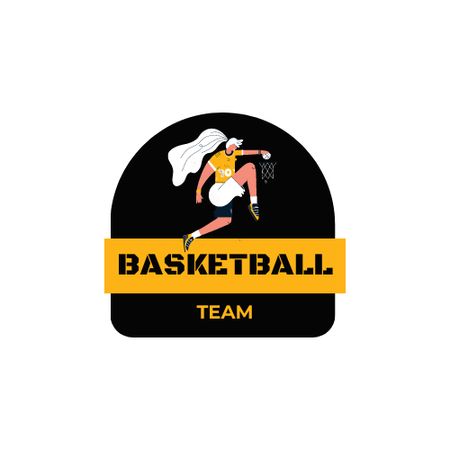 Template di design Basketball Sport Club Emblem Logo