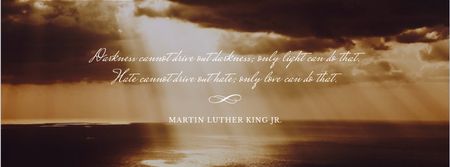 Martin Luther King day Facebook cover Design Template
