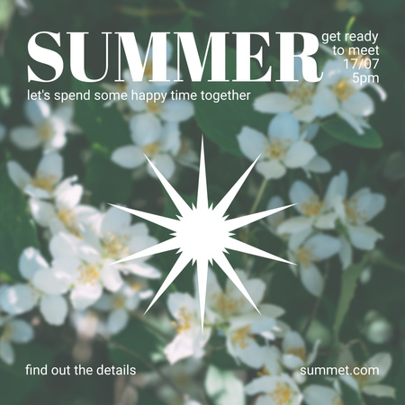 Designvorlage Happy Summer Time für Instagram