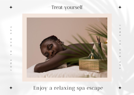 Massage Services Offer Postcard 5x7in Design Template