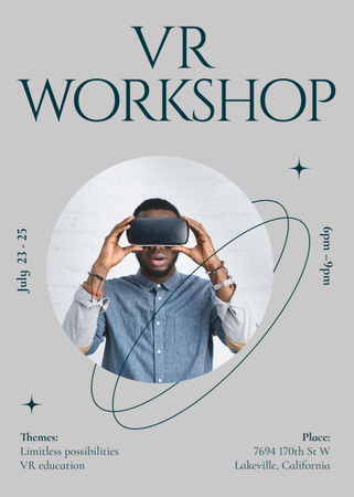 Modèle de visuel Virtual Workshop Announcement - Invitation