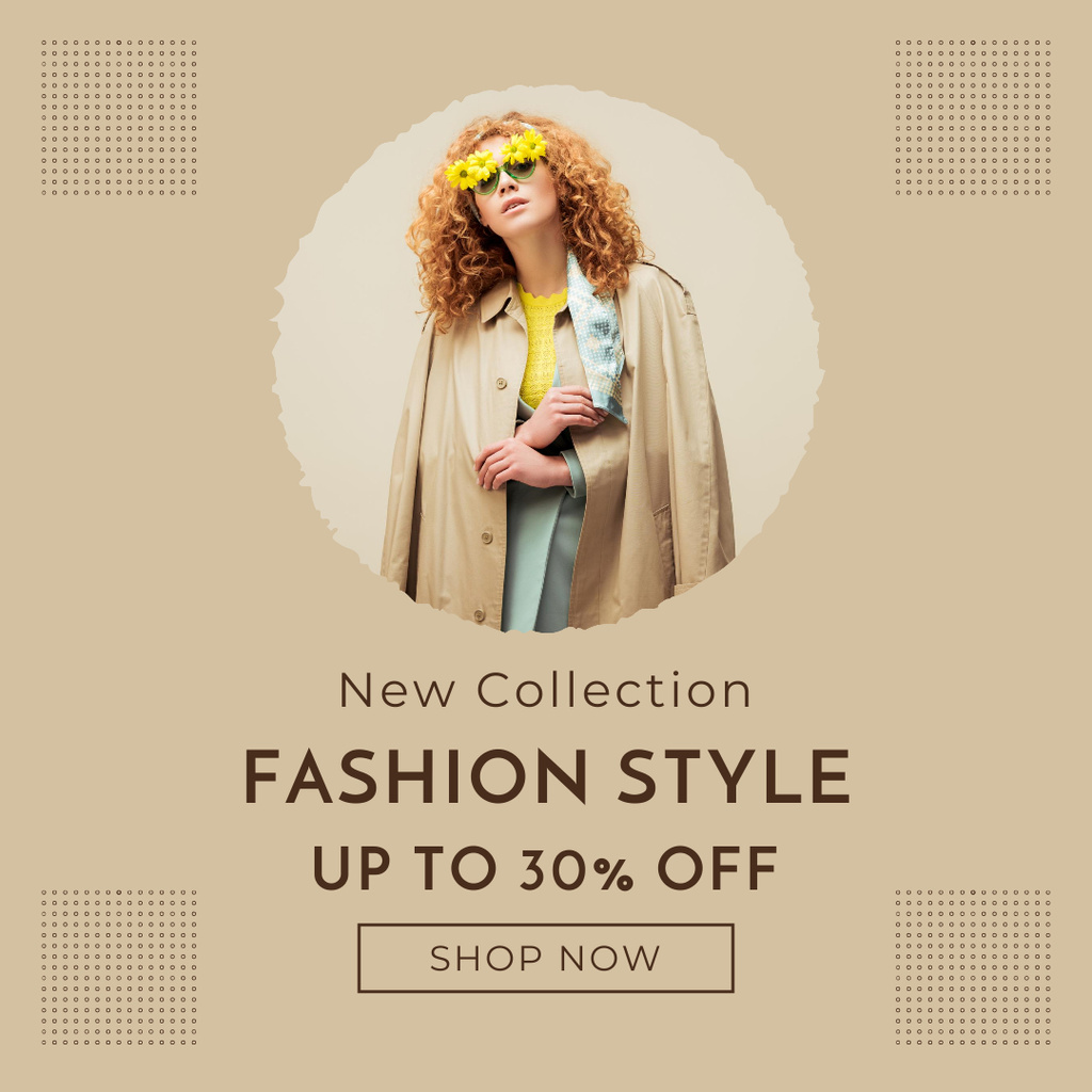 Fashion Wear Collection Ad for Women Instagram Design Template