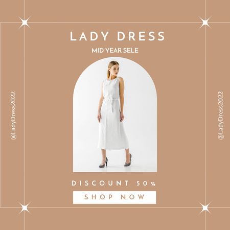 Female Fashion Dress Collection Instagram Design Template