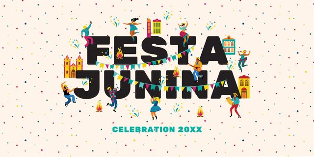 Modèle de visuel Junina Fest Celebration Invitation - Image