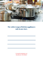 High Quality Kitchen Utensils Store Offer With Pots On Stove