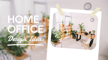 Design Ideas for Home Office Youtube Thumbnail Design Template