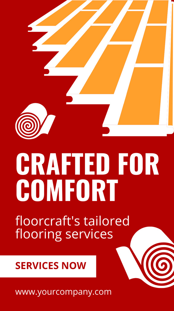 Tailored Flooring Service Offer Instagram Story Šablona návrhu