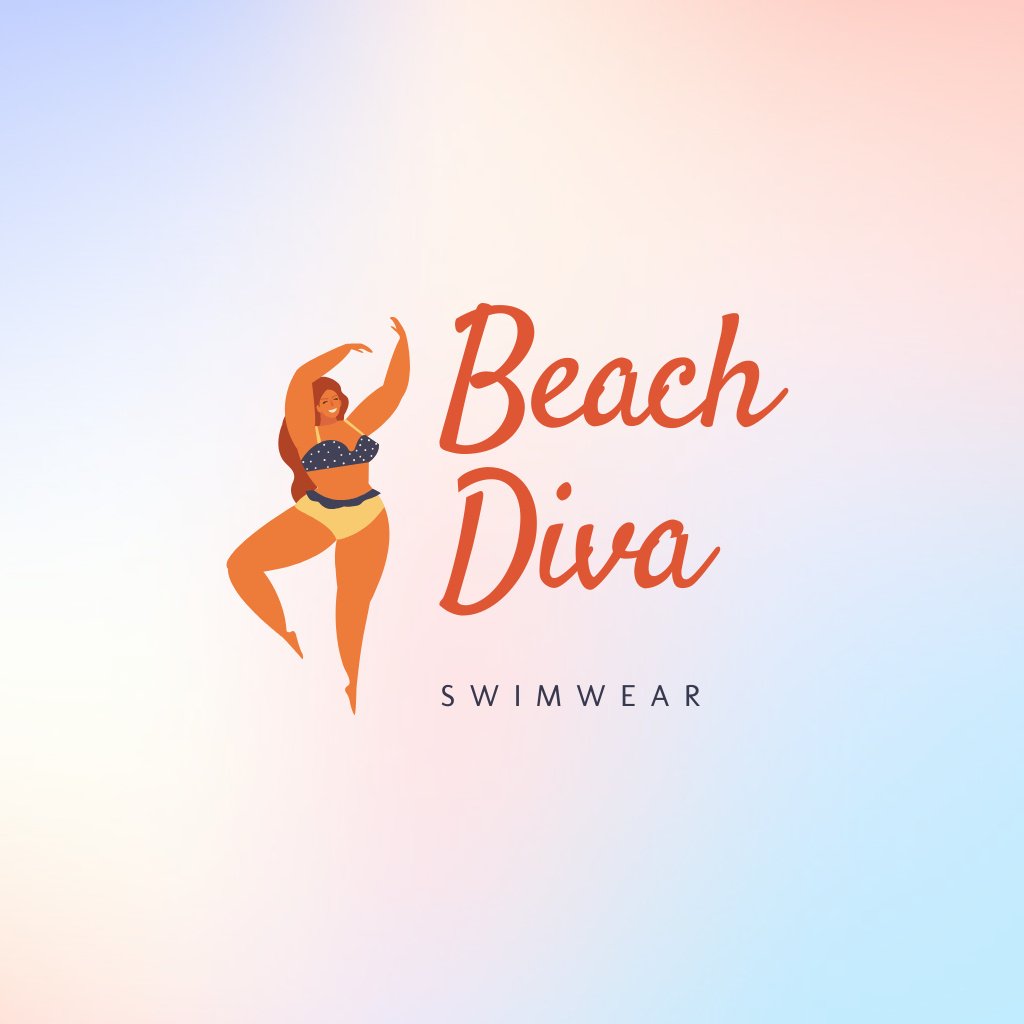 Swimwear Store Ad Logo Design Template