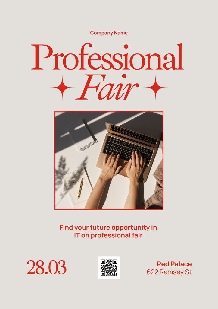Fair for Professional Programmers Announcement Posterデザインテンプレート