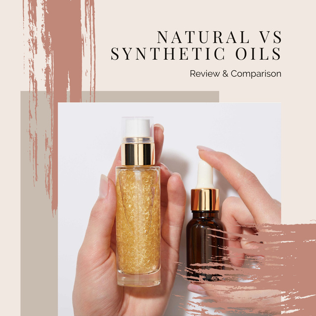 Szablon projektu Natural Synthetic Oils Offer in Pink Instagram
