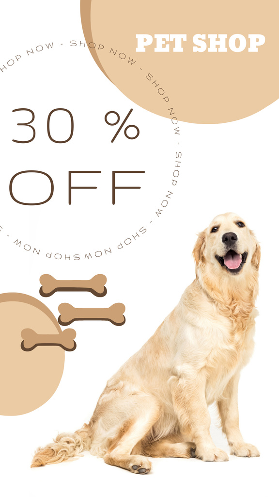 Pet Shop Discount Sale Instagram Story tervezősablon