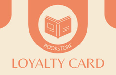 Book Store Loyalty Program on Beige and Orange