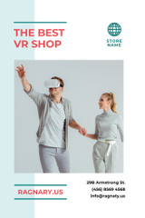 VR Headsets Sale with Woman Using Glasses