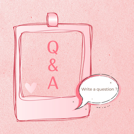 Designvorlage Einladung zur Q&A-Sitzung für Instagram
