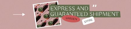 Garden Store Services Offer Ebay Store Billboard Πρότυπο σχεδίασης