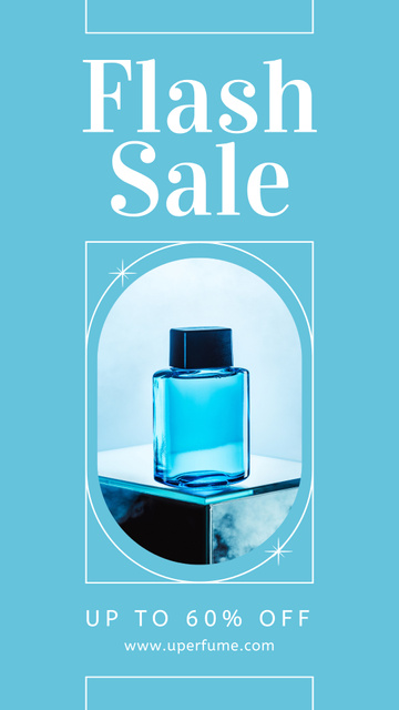 Designvorlage Flash Sale Perfumery Announcement With Big Discounts für Instagram Story