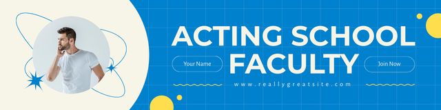 Invitation to Acting Faculty Twitter Design Template