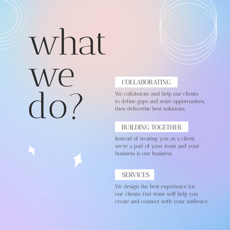 Modèle de visuel Agency Provides Services - Instagram