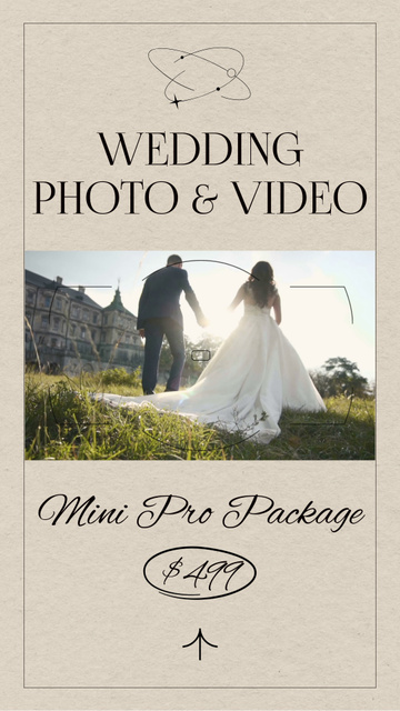 Ontwerpsjabloon van Instagram Video Story van Awesome Wedding Photo And Video Capturing Offer