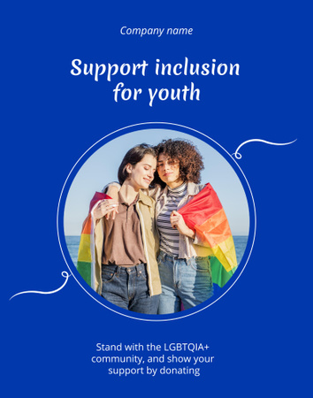 LGBT Community Invitation Poster 22x28in Tasarım Şablonu