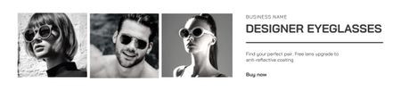 Designvorlage Sonnenbrillen-Angebot für jede Gesichtsform für Ebay Store Billboard