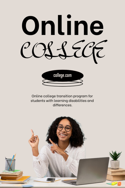 Online Course Offer for Students Flyer 4x6in Design Template
