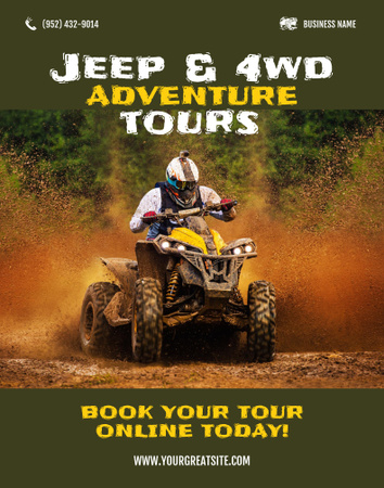 Off-Road Tours Offer Poster 22x28in Design Template