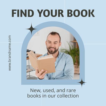 Ad New Book Collection Instagram Design Template