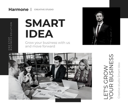 Platilla de diseño Smart Marketing Ideas for Business Facebook