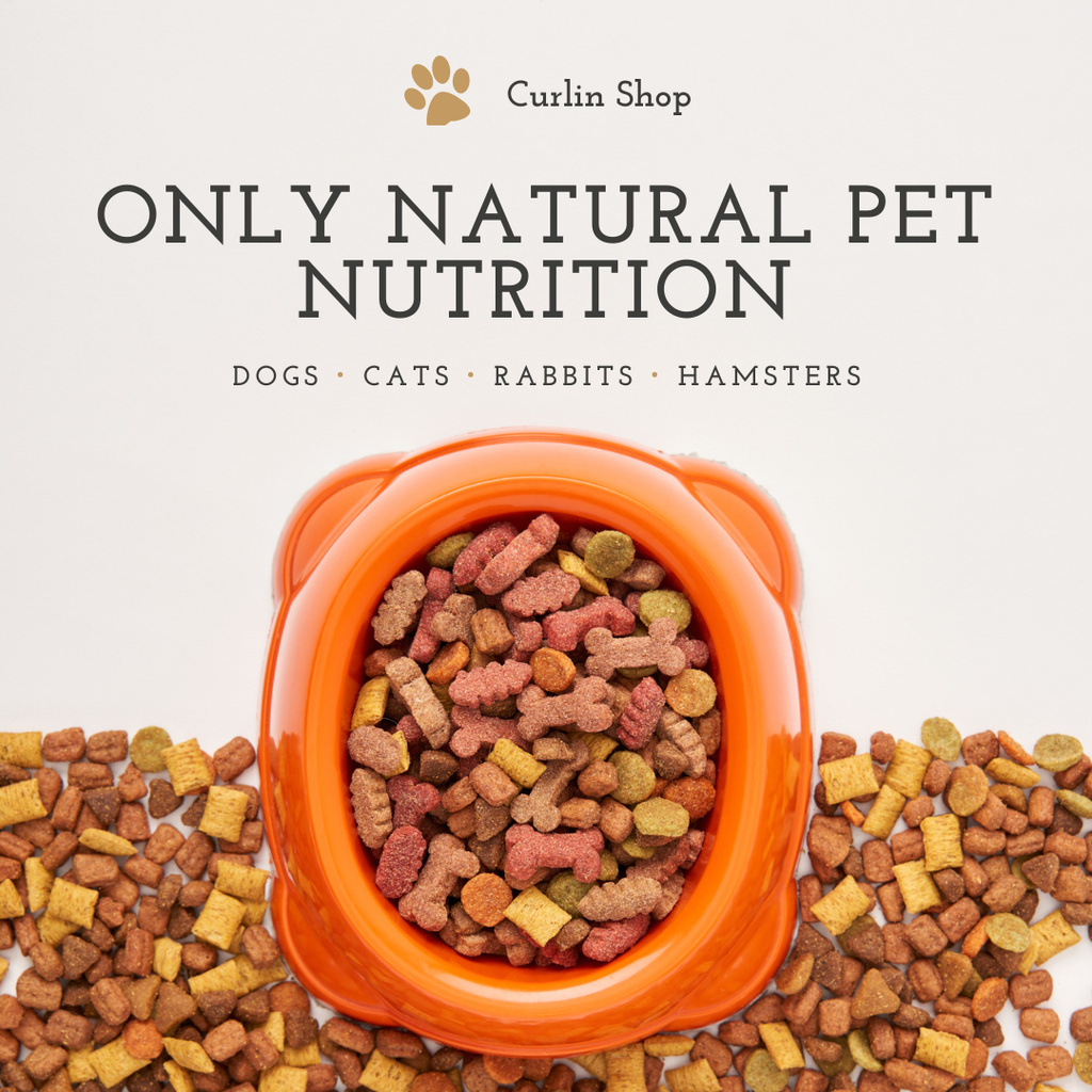 Platilla de diseño Pet Food and Supplements Offer Instagram