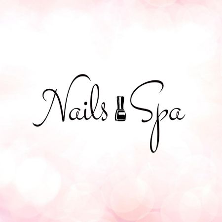 Designvorlage Manicure Offer with Nail Polish für Logo