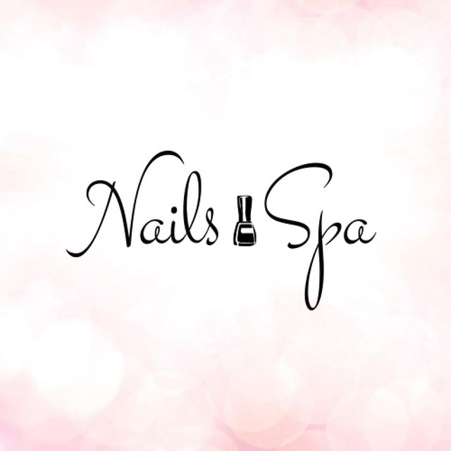 Manicure Offer with Nail Polish Logo Πρότυπο σχεδίασης