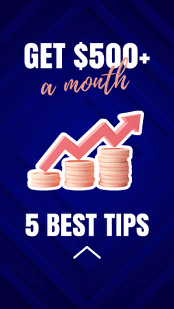 Platilla de diseño Fresh Set Of Tips And Tricks For Earning Money Instagram Video Story