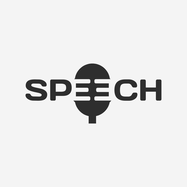 Engaging Audio Show Announcement with Microphone In White Logo 1080x1080px – шаблон для дизайна