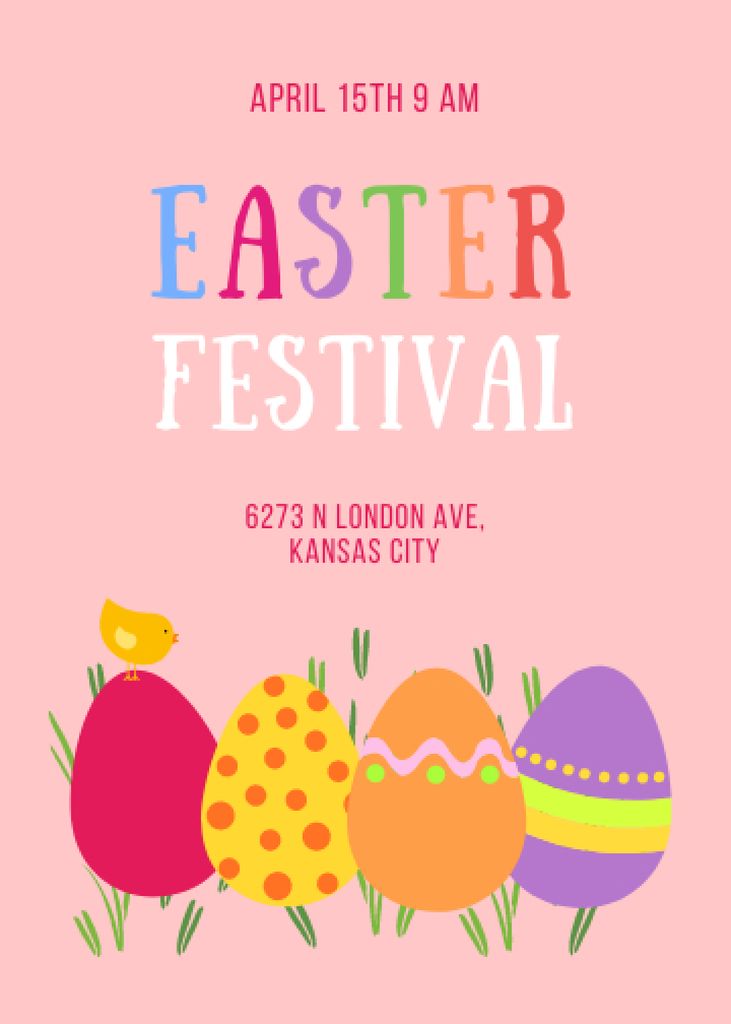Ontwerpsjabloon van Invitation van Join us in Embracing the Easter Festival