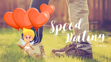 Valentine's Day Cupid by romantic Couple Full HD video Design Template