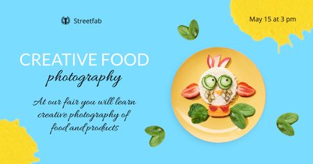 Plantilla de diseño de Creative Food Photography Facebook AD 
