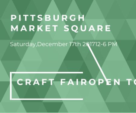Craft fair in Pittsburgh Medium Rectangle Design Template