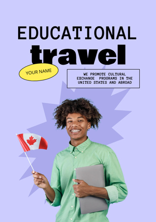 Educational Tours Ad Flyer A5 Design Template
