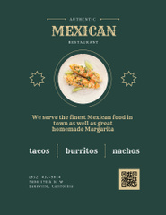 Awesome Mexican Restaurant Promotion With Dish