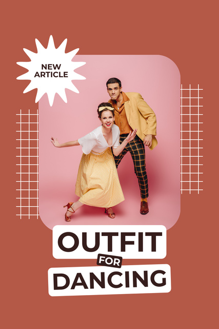 Designvorlage Offer of Outfits for Dancing für Pinterest