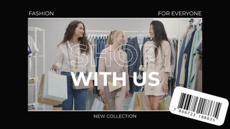 Clothes Shop For Everyone Promotion Full HD video tervezősablon