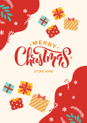 Love-filled Christmas Congrats With Colorful Presents