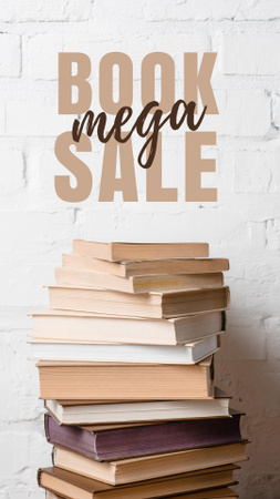 Books Sale Announcement Instagram Story Modelo de Design