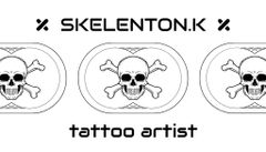 Tattoo Artist Service With Skulls