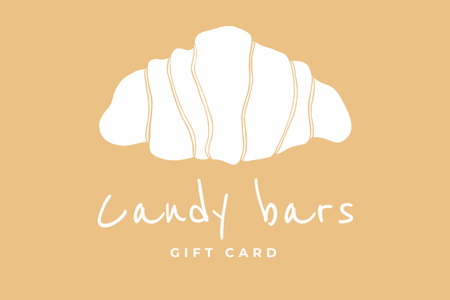 Gift Card on Candy Bars Gift Certificate Design Template