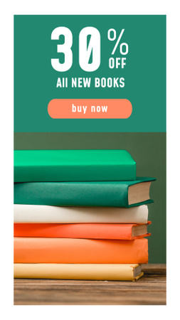 Wondrous Book Sale Newsflash Offer Instagram Story tervezősablon