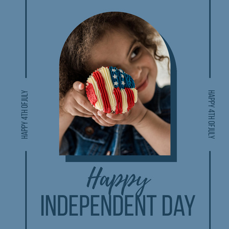 Designvorlage Happy Independent Day für Instagram