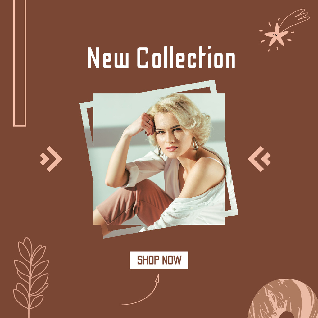New Women’s Clothing Collection Instagram Modelo de Design