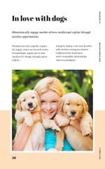 Dog Breeds Guide with Girl Playing with Puppy